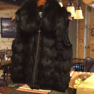 Authentic Outstanding Black Fox St John Vest